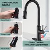 Vacolitel Kitchen Faucet with Pull Down Sprayer,High Arc Single Handle