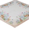 texpot Tablecloth 85 x 85 cm with Bunny & Flowers