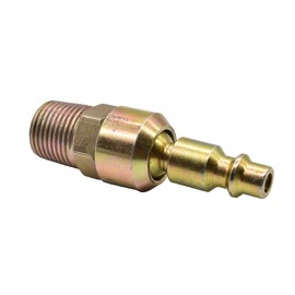 Interstate Pneumatics CPHS461 1/4 Inch Industrial Steel Swivel Plug 3/8 Inch Male NPT