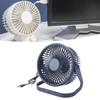 Small Air Circulator Fan 2 Adjustable Speed Blue Portable Rechargeable