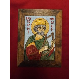 Holy Prophet King David 5x7 Byzantine Orthodox Christian Icon