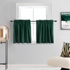 DONREN Mini Blackout Curtains for Bedroom with Rod Pocket -