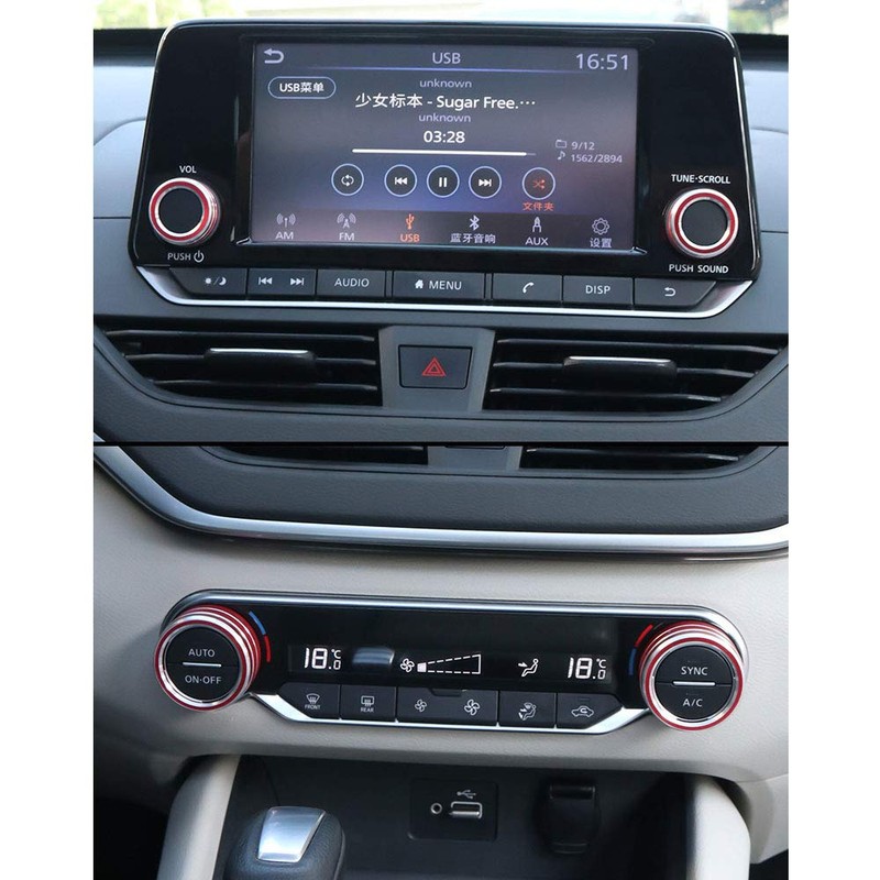 XITER Center Console Knobs AC Air Conditioning Button Audio Function