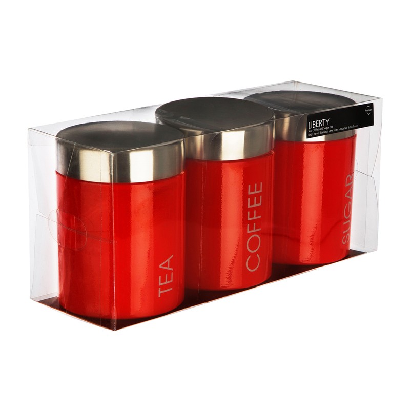 Premier Housewares Liberty Tea, Coffee and Sugar Canisters - Set