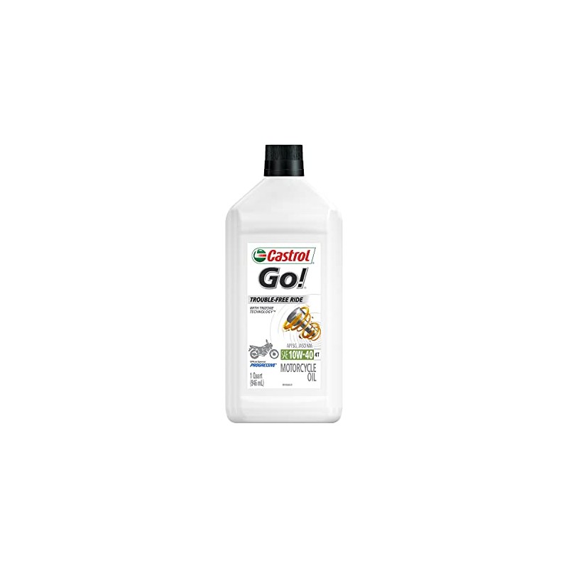 Castrol Go! 10W-40 4T Motorcycle Oil, 1 Liter, Pack of