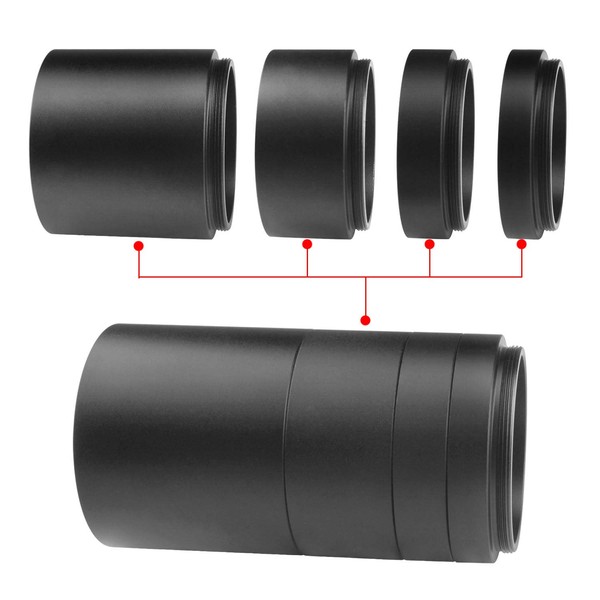 Alstar Astronomical T2-Extension Tube Kit for Cameras and eyepieces -