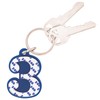 Desert Cactus Zeta Phi Beta Keychain Line Number # Cross