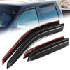 Auto Dynasty 4Pcs Carbon Fiber Pattern Window Visors Compatible with