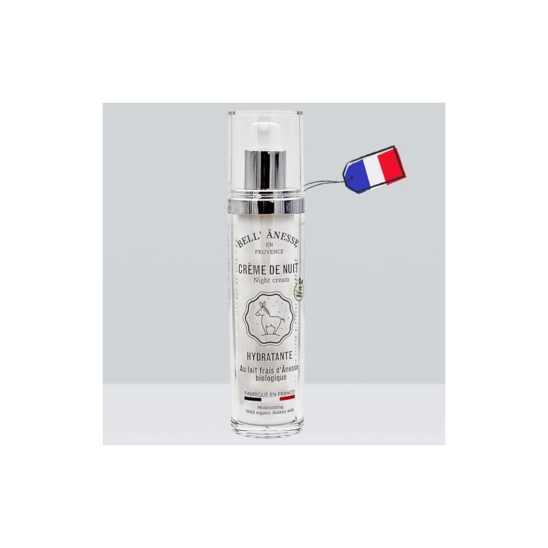 Night Cream with Fresh Donkey Milk 50 ml Made in