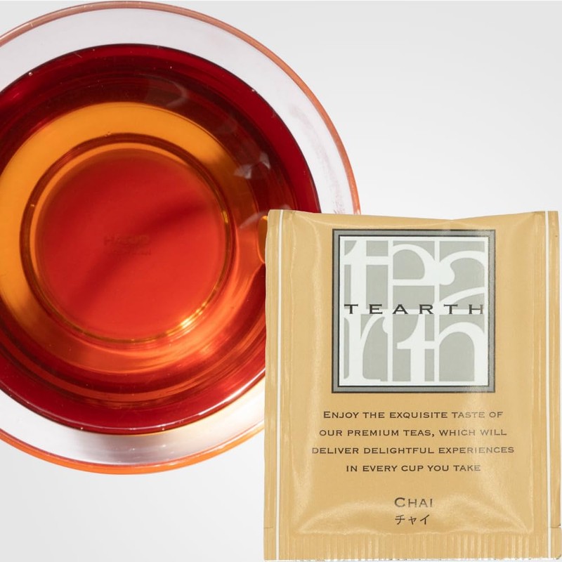 TEARTH Black Tea Chai Tea Bags Individually Wrapped 25 Bags