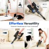 FCJ Cordless Carpet Cleaner Efficient Vacuum for Home UseAttribute: BlushGrey
