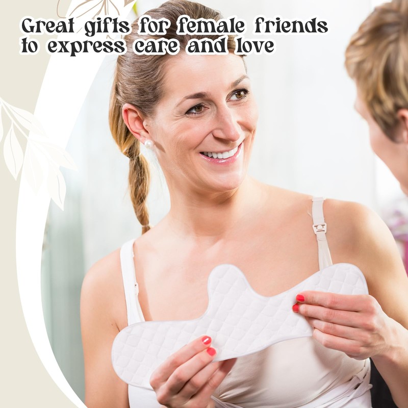 Boyiee 4 Pcs Reusable Cotton Bra Liners Under Bra Bra
