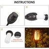 Solar Torch Light with Flickering Flame, 6 Pack Torches Solar