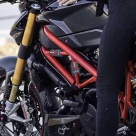 Motorcycle Bumper Blocks, Anti-Scratch Motorcycle Frame Block Protector - Anti-Drop Anti-Collision Frame Protector for 0.78-1.02in Pipe Diameter