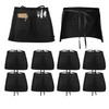 WENLISELL 10 Pack Waist Apron, Black Half Apron with 2