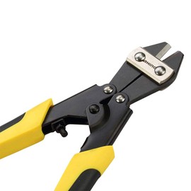 RHINO Manual Bolt Cutter - Mini Bolt Cutter 200 mm - Cable Cutter - Compact Bolt Cutter - Cutting Capacity up to 2 mm - Long 200 mm - High Quality - Ergonomic Handle