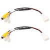 VGOL 2Pcs 4Pin Car Reverse Camera Retention Wiring Harness Connector