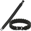 Mil-Tec Paracord Wrist Band 15mm Black size M