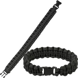 Mil-Tec Paracord Wrist Band 15mm Black size M