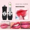 firstfly firstfly Pack of 6 Crystal Flower Jelly Lipstick, Long