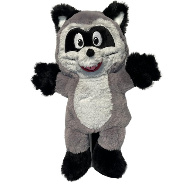 Puppet Pals 10” Plush Raccoon Hand Puppet – Soft and