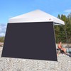 JANCANOPY Black SunWall for 11x11,12x12 Slant Leg Pop Up Canopy,3