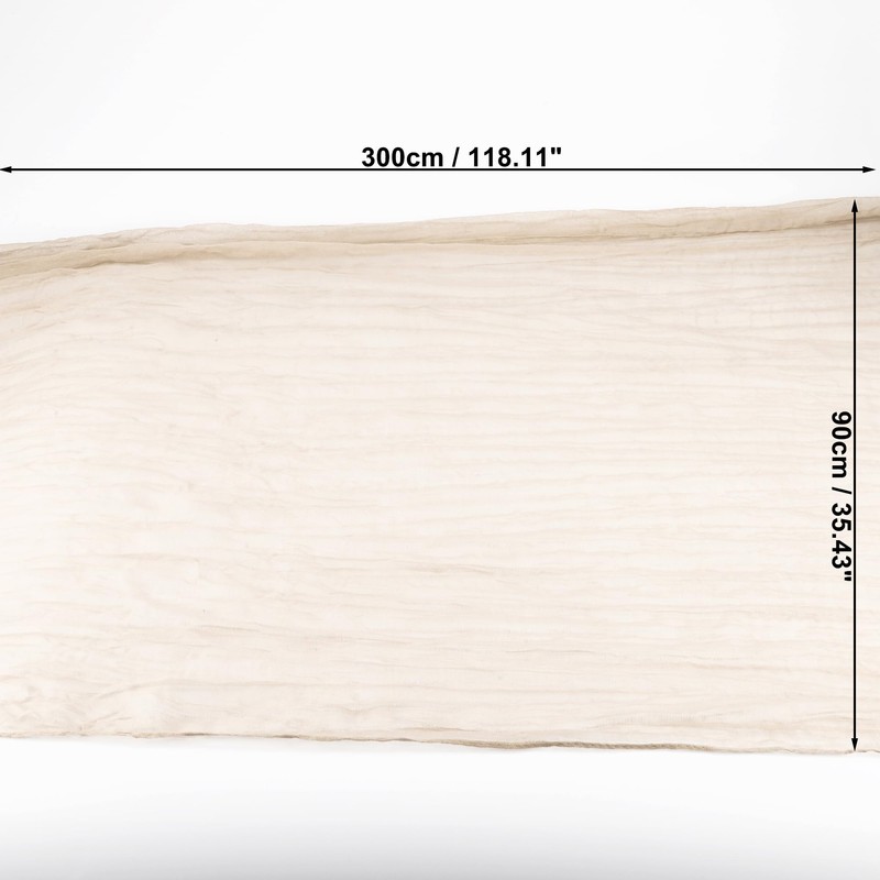 CAPASTEC Cheesecloth Table Runner, Bohemia Rustic Cheesecloth Table Runner, Baby