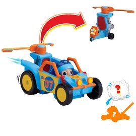 BANDAI Vlad & Niki Crazy Fun Vehicle - Dunebuggy with Racer Vlad - Push Along Dunebuggy and Copter in One with Exclusive Racer Vlad Figure and Bonus Mystery Item, Multicolor, P57671