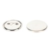 Set of 100 Blank Pin Back Buttons, 50 mm Round