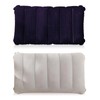 SCDZY 2 Pcs Inflatable Camping Pillow, Soft Flocked Blow Up