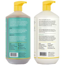 Alaffia EveryDay Shea Shampoo and Conditioner - For Normal to Very Dry Hair, Gently Cleanses, Moisturizes, Restores & Protects with Fair Trade Shea Butter, Vegan, No Parabens, Vanilla Mint, 32 Fl Oz Each