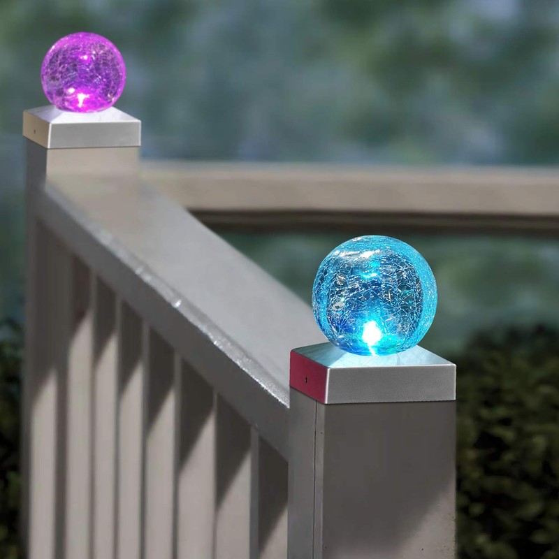 SUNNYPARK 4x4 Solar Post Cap Lights Deck Fence Outdoor Railing