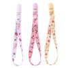 CutiePlusU Dummy Clip Adult Size Pacifier Holder Clips 3 Pack