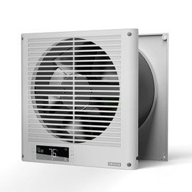 AC Infinity Room to Room Fan 8”, Two-Way Reversible Airflow Through-the-Wall Fan with Temperature Controller, Quiet Precise 10-Level Speeds for In-Wall Kitchen, Laundry Room, and Workshops