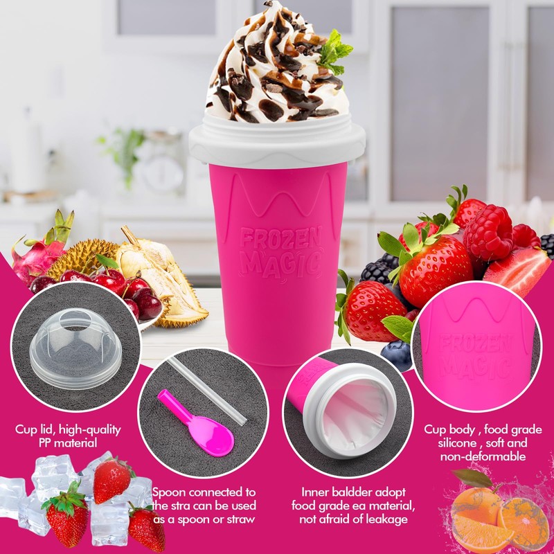Slushie Maker Cup - DIY Magic Slushy Maker Squeeze Cup,