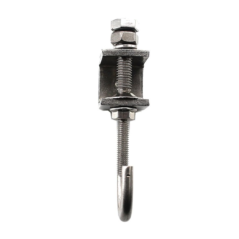 6Pcs I Beam Clamps with Hooks; C Clamp Hook Stainless
