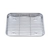 TeamFar Toaster Oven Tray and Rack Set, 9.3’’ x 7’’