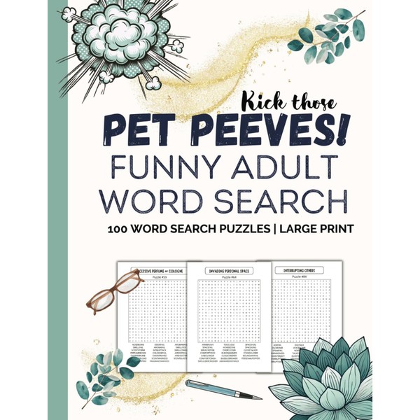 Kick Those Pet Peeves | Mindfulness Word Search for Adults