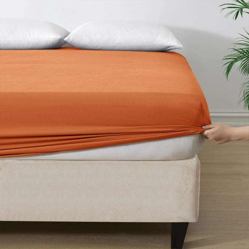 AMEHA Double Fitted Sheet 25 cm Deep Bed Sheets Easy