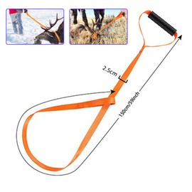 Sqxaldm Pack of 3 Deer Drags Robust Non-Slip Mountain Aid Pull Strap Deer Dragger Handle Pull Makes Dragging Easy Quick and Easy to Use Hunting Tow Strap for Safety and Durability Orange