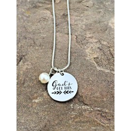 Dirt Road Diva "GOD'S GOT THIS" Charm Necklace on 20" .925 Sterling Silver Chain Gift Boxed