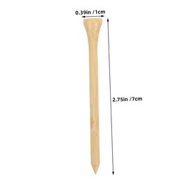 CORHAD 40 Pcs Bamboo Golf Tees Set Adjustable Height Golf Spikes for Men and Women for Practice and Training