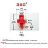 Wixine 100Pcs EZ Clone Sprayer Nozzle Jet Mister Cloning Machine