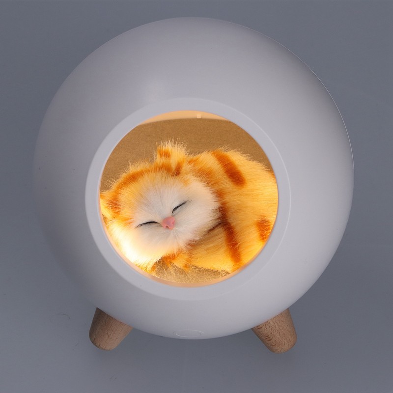 LED Night Light USB Charging Cute Pet House Touch Dimming