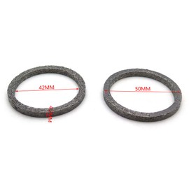 SMT- Exhaust Gaskets 22899 Exhaust Port Gaskets Compatible With Harley 1984-2019 Big Twin Dyna Sporster Road King Electra Glide [See Fitment]