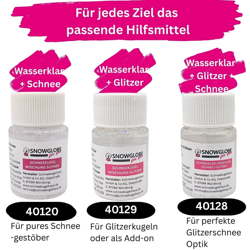 Ready Mix with Water Clear and Glitter | for Craft