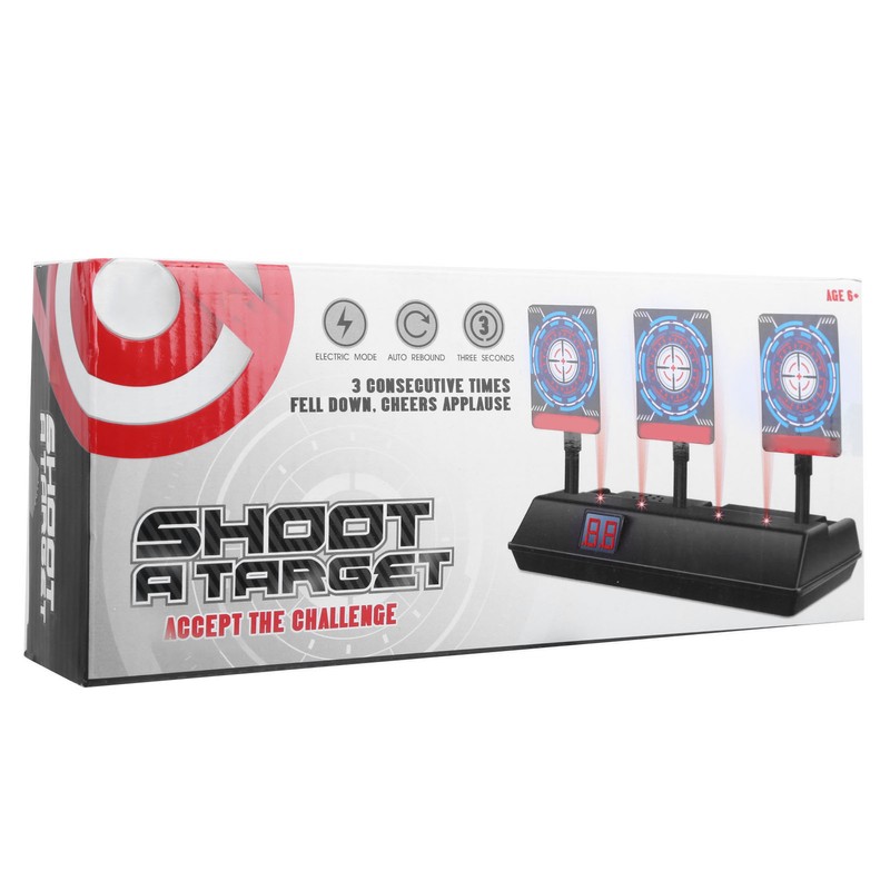 Electronic Shooting Target Auto Reset Scoring Target Sound Light Outdoor