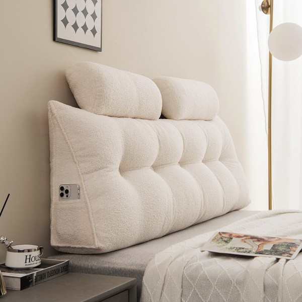 SRXBYWS Headboard Pillow Queen Size Backrest Pillow,Headboard Wedge Pillow with