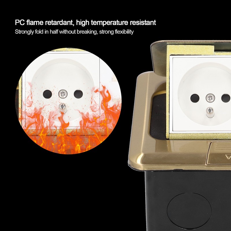 Floor Socket Embedded Power Outlet Charging Industrial Supplies FR Standard