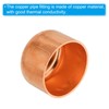PATIKIL 32.1mm(1.26") ID Copper Pipe End Cap, 2 Pack Copper